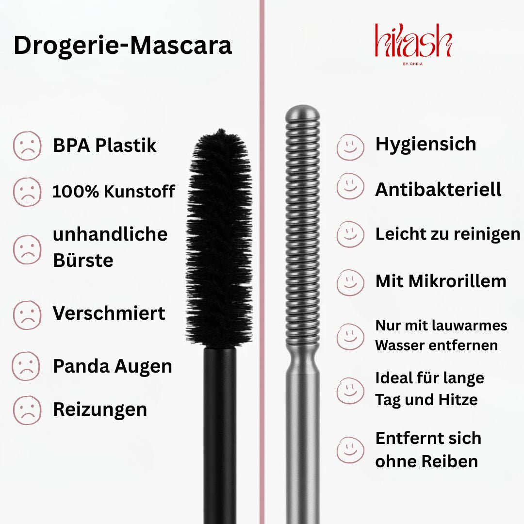 HiLash™ Iron-Bürste Mascara | Perfekt getrennte Wimpern