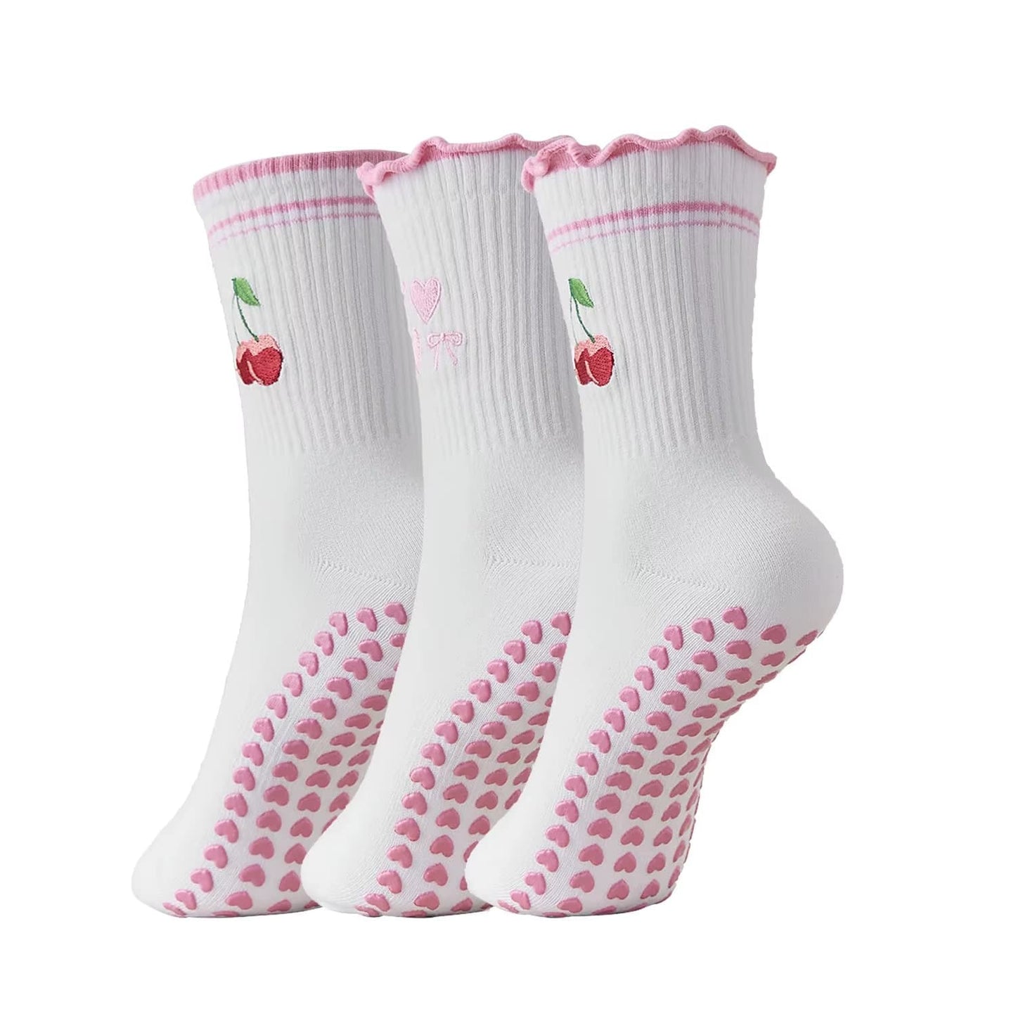 Cherry I Pilates & Yoga Gripsocken
