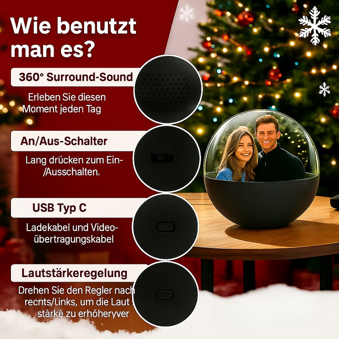 Weihnachtskugel mit WOW Effekt
